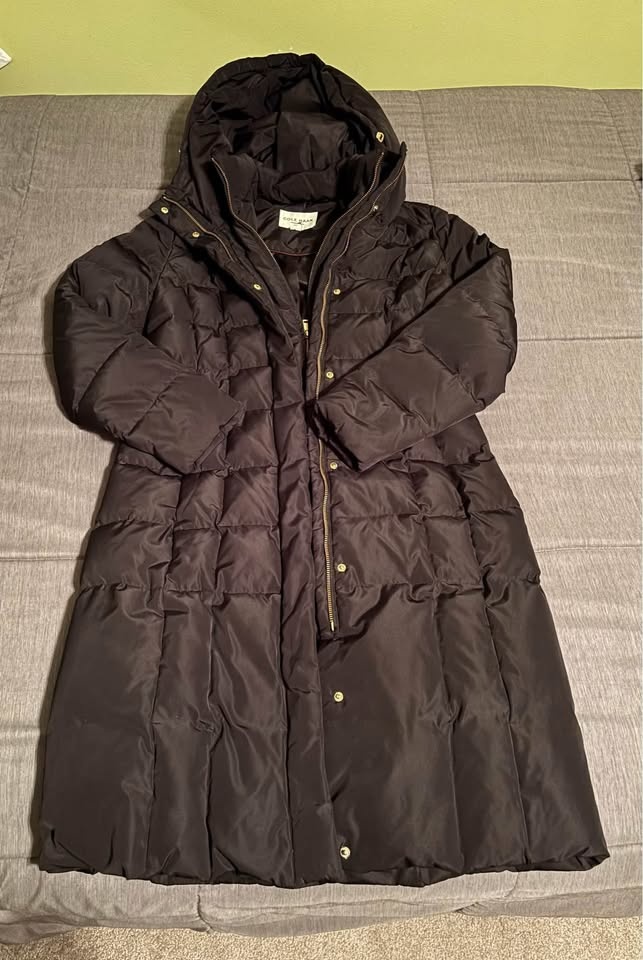 Black Cole Haan Signature Down Coat - Size Small