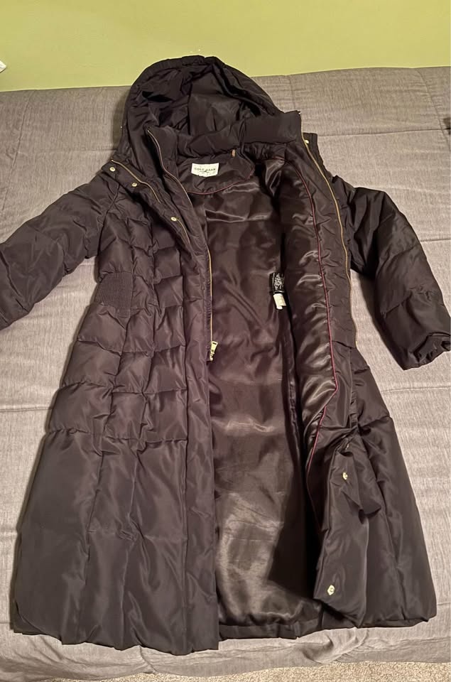 Black Cole Haan Signature Down Coat - Size Small - photo 2