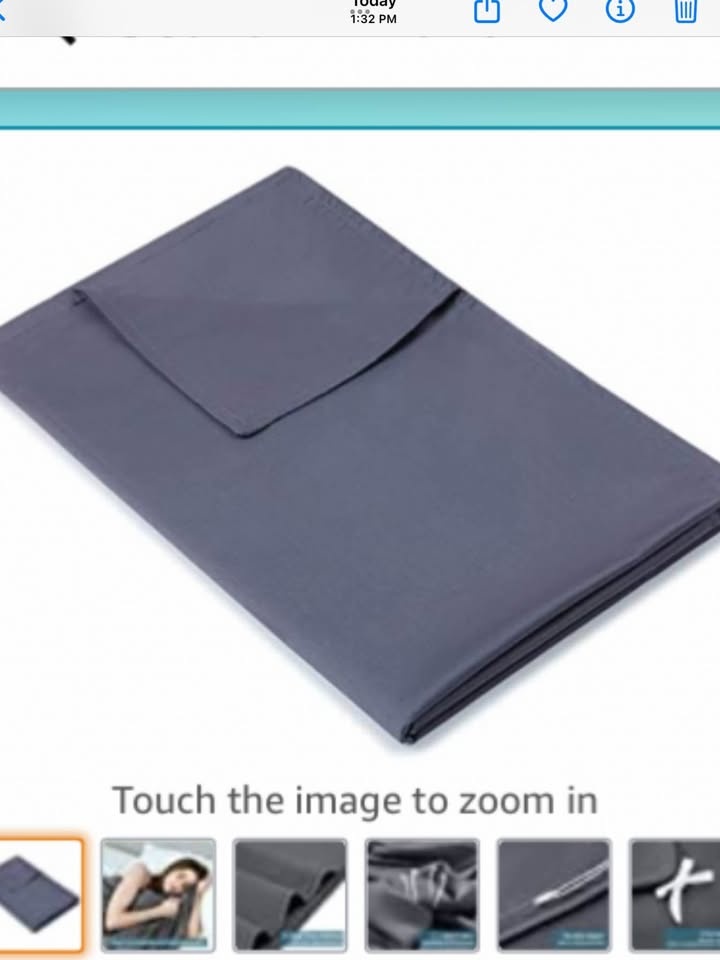 Queen Weighted Cooling Blanket & Duvet Cover - photo 2