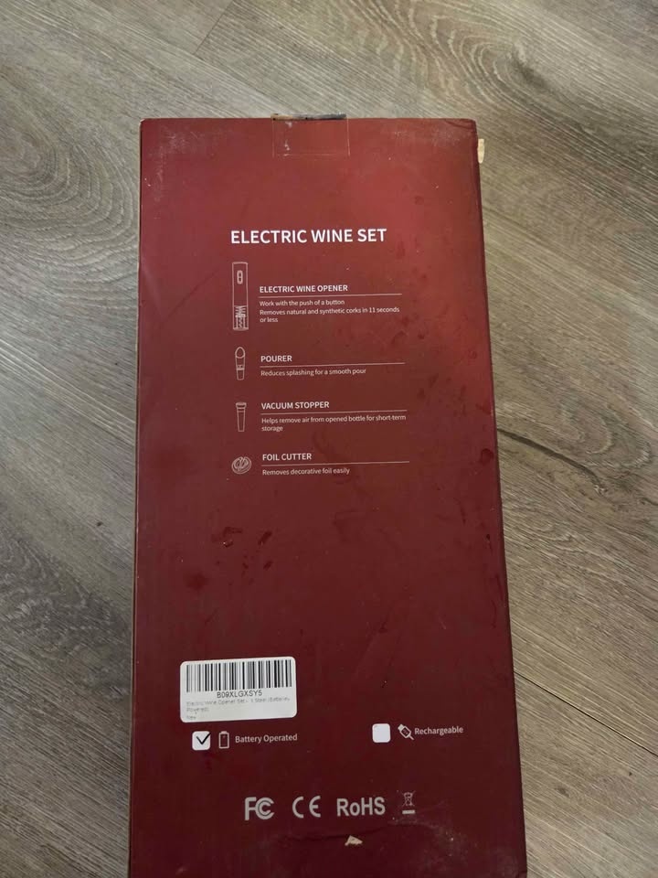 Electric Wine Set - Opener, Pourer, Stopper, Cutter - photo 2