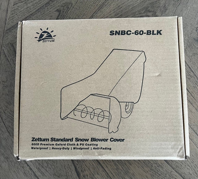 Zettum Snow Blower Cover - Brand New