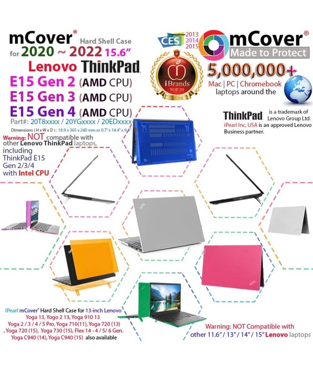 mCover Hard Case for 15.6" Lenovo ThinkPad E15 (2020-2022) - photo 4
