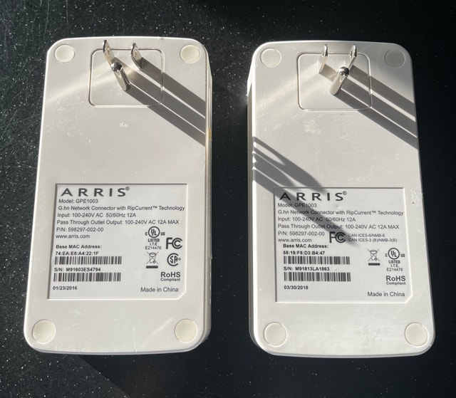 Bell Arris GPE1003 G.hn Network Connectors (2-Pack) - photo 2