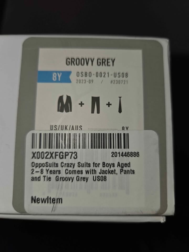 OppoSuits Crazy Suit for Boys Groovy Grey 8Y - photo 3