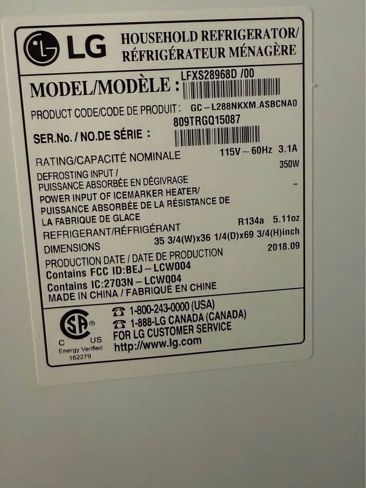 LG Fridge (for parts) - photo 3