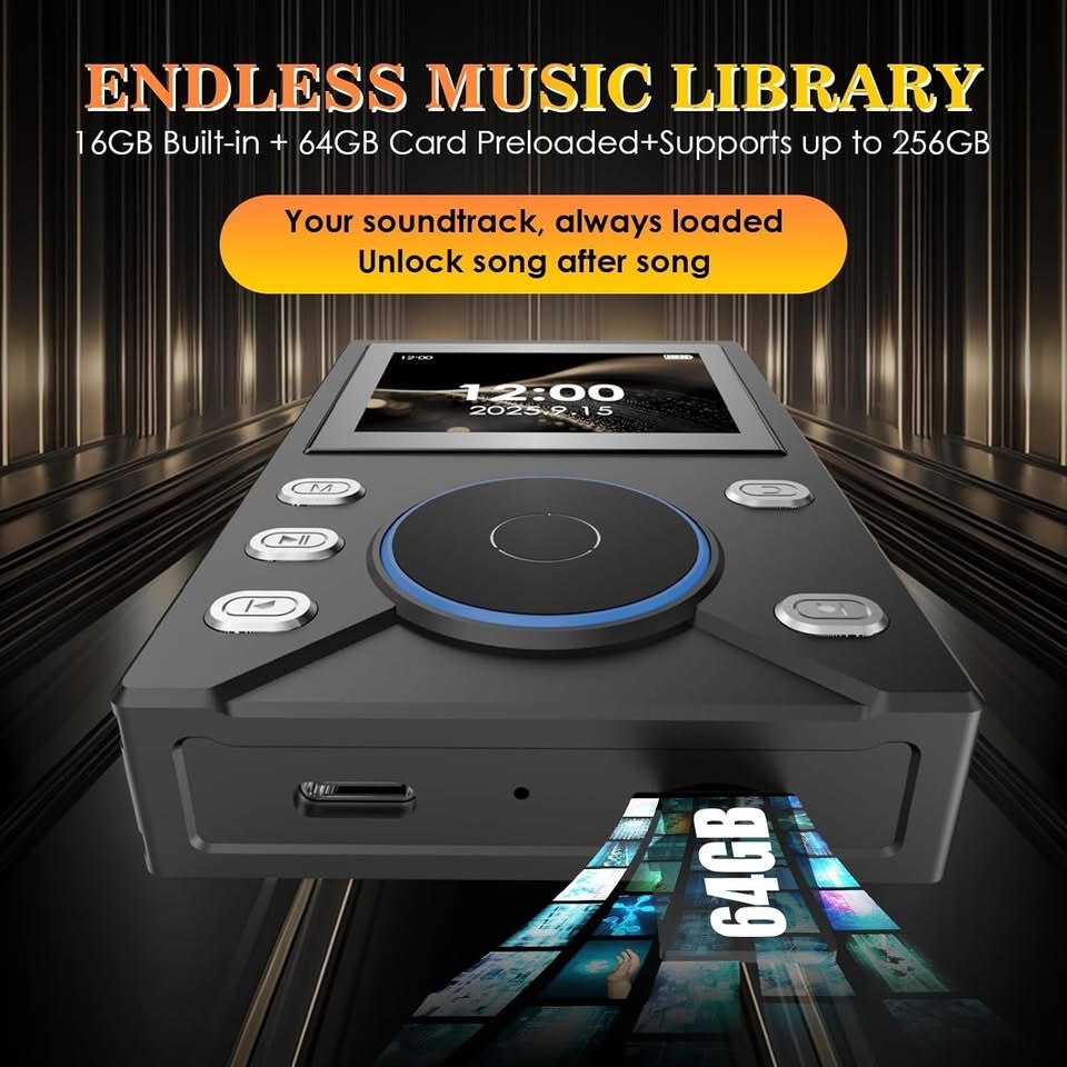 HiFi MP3 Player w/ 64GB MicroSD Card - photo 3