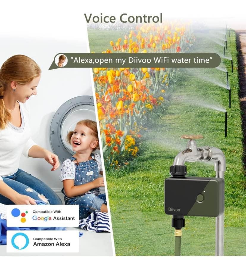 Smart Water Timer with WiFi Hub, 6 Irrigation Plans - photo 4