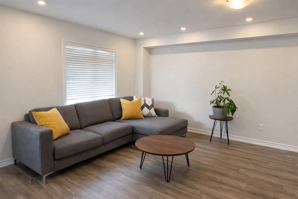 Couch Sectional with Coffee Table and Accent Table