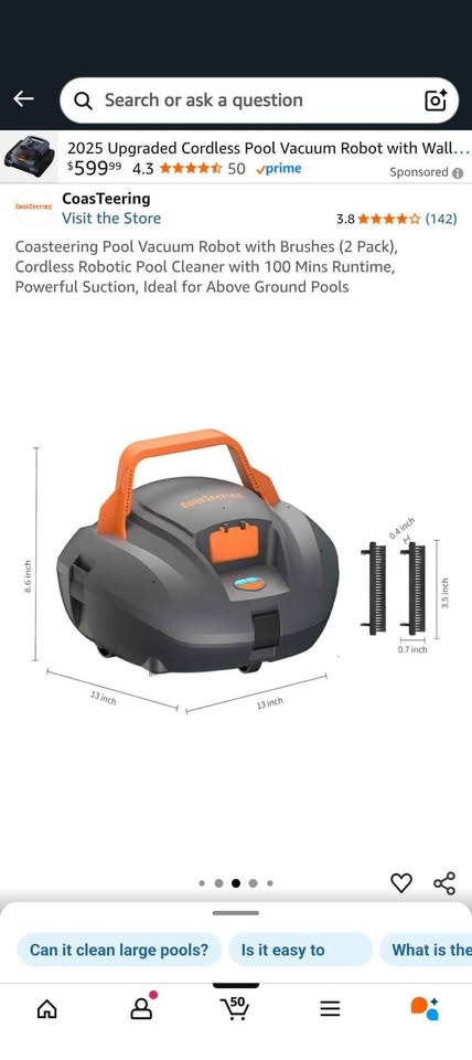 Coasteering Pool Vacuum Robot - photo 2