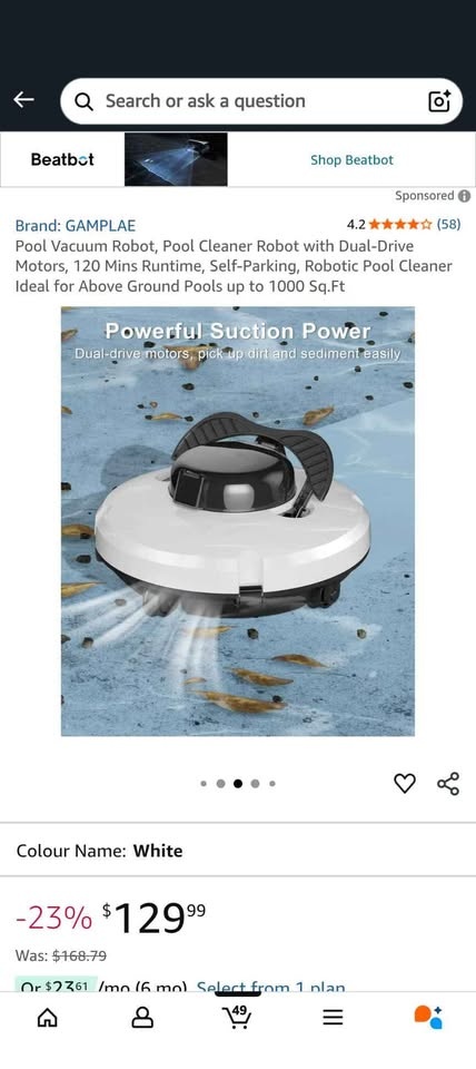 Pool Vacuum Robot, Pool Cleaner Robot - photo 3