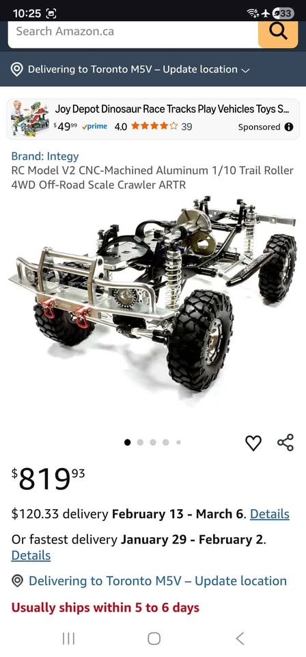 V2 Integy Billet Rock Crawler 1/10 - photo 2