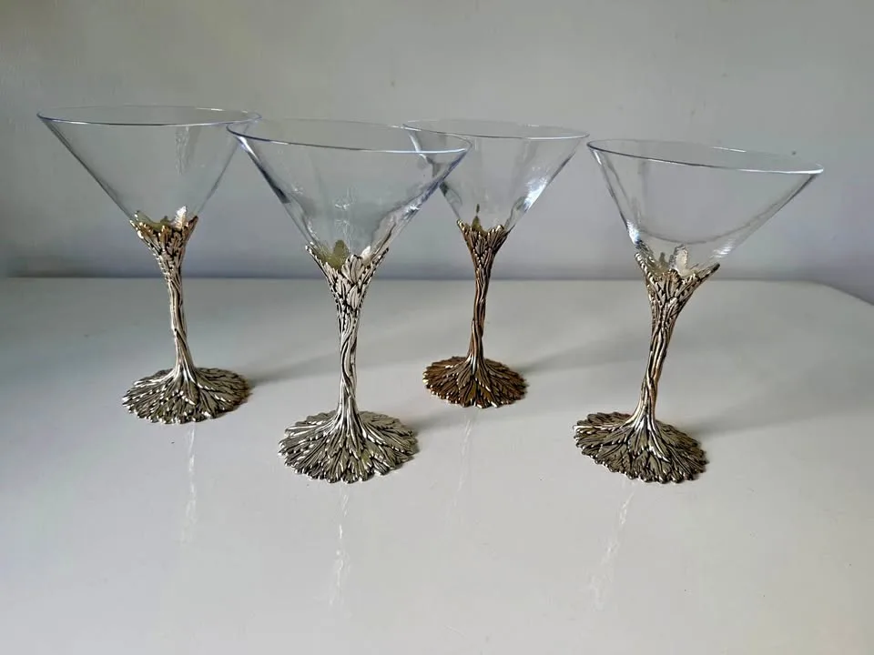 Grey Goose Pewter Martini Glasses - oxidized thumbnail