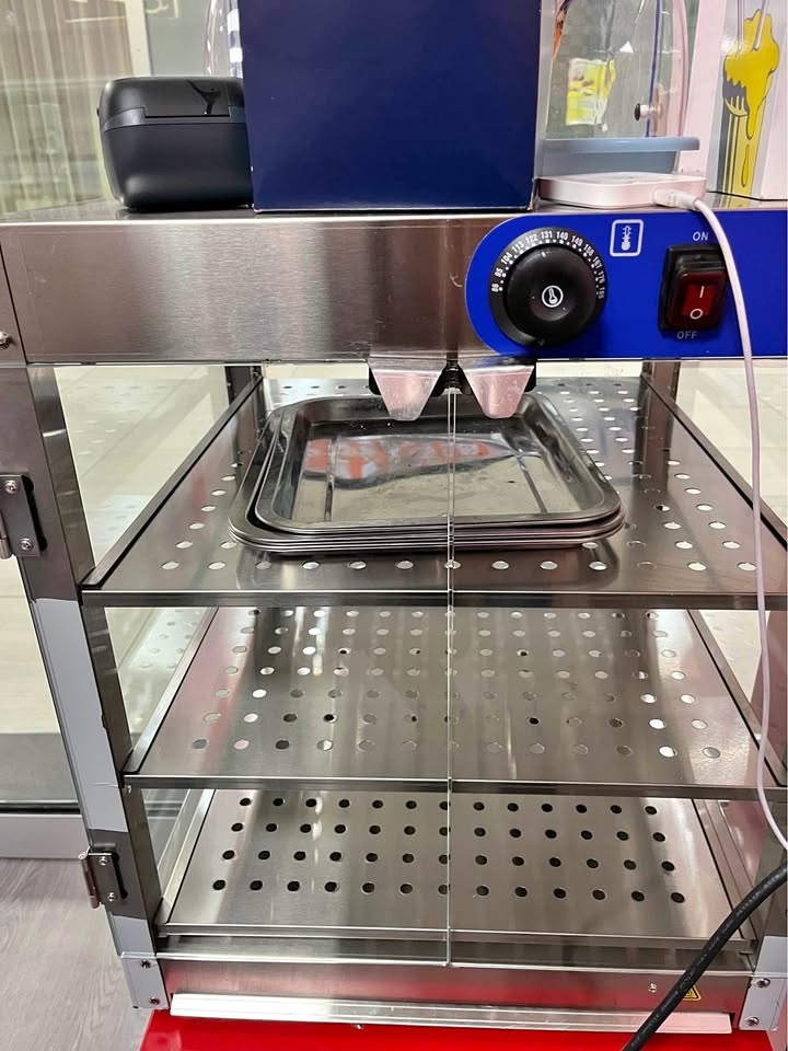 20" Commercial Food Warmer - 3-Tier LED Lighting