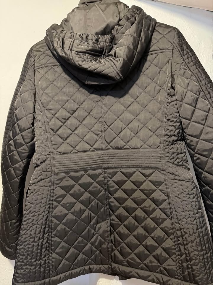 Laundry Black Quilted Hooded Jacket M - photo 2
