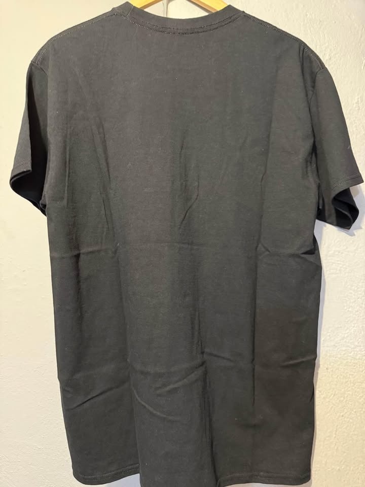 Black shirt with rhinestones size L - photo 2