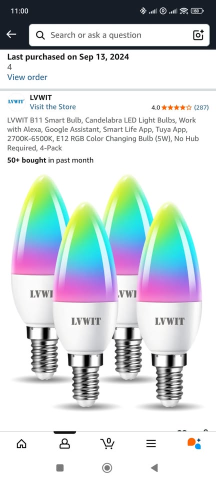 Ikea floor lamp + 3x RGBW smart bulbs (Google/Alexa Compatible) - photo 5