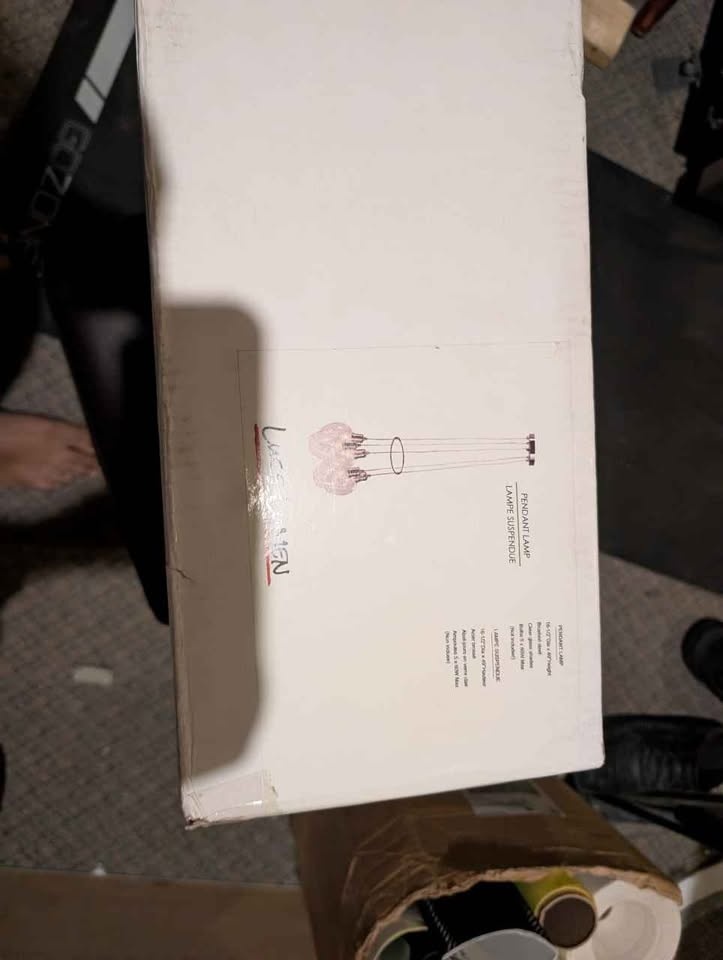Brand New Luce Lumen 5-Light Glass Pendant Chandelier - photo 4