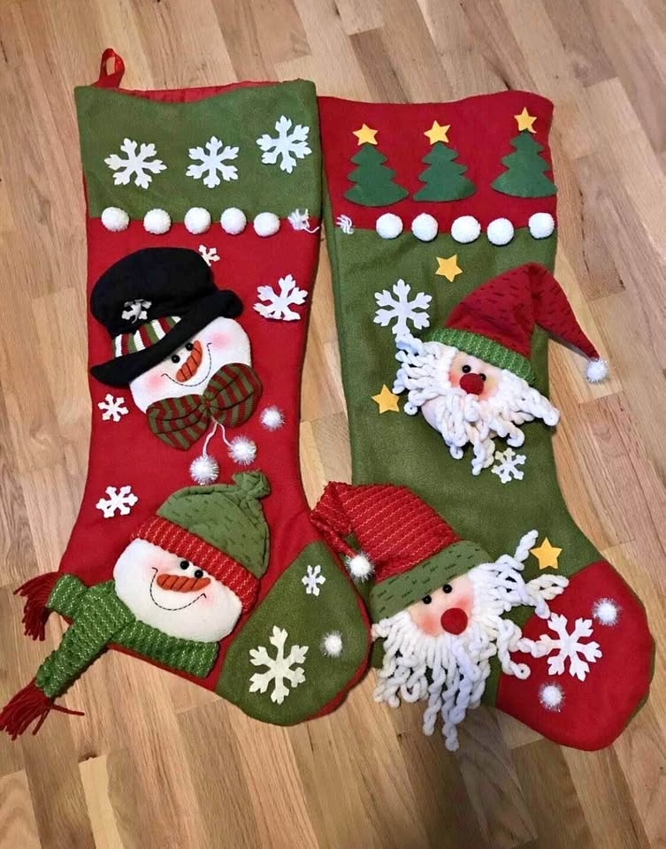 XL Christmas Stockings - 2 Huge 33-Inch