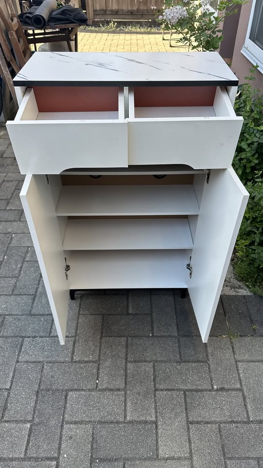 White Storage Cabinet - photo 2