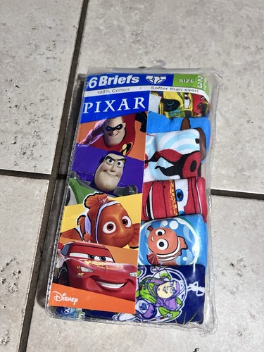 MICKEY MOUSE 6-pack Toddler Boys Briefs Sizes 2T/3T NEW Handcraf