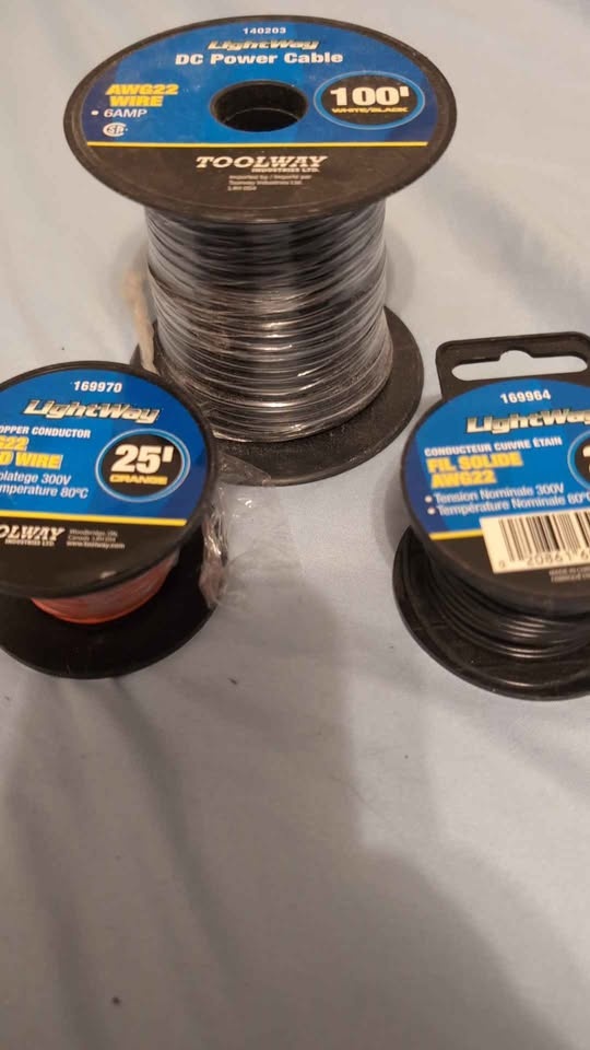 LightWay DC Power Cable AWG22 100' & Solid Wire 25' - photo 2