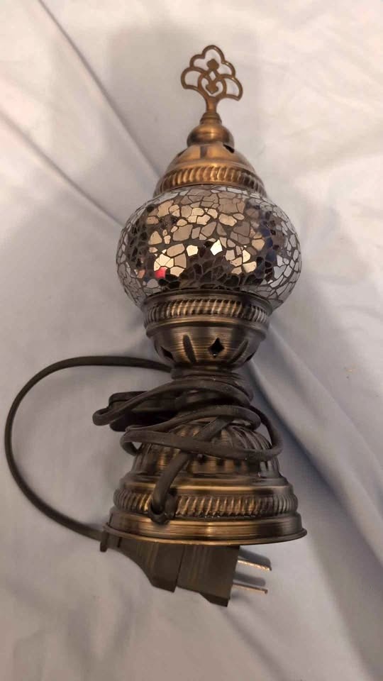 NEW Handmade Turkish Mosaic Lamp – Traditional Geometric Design