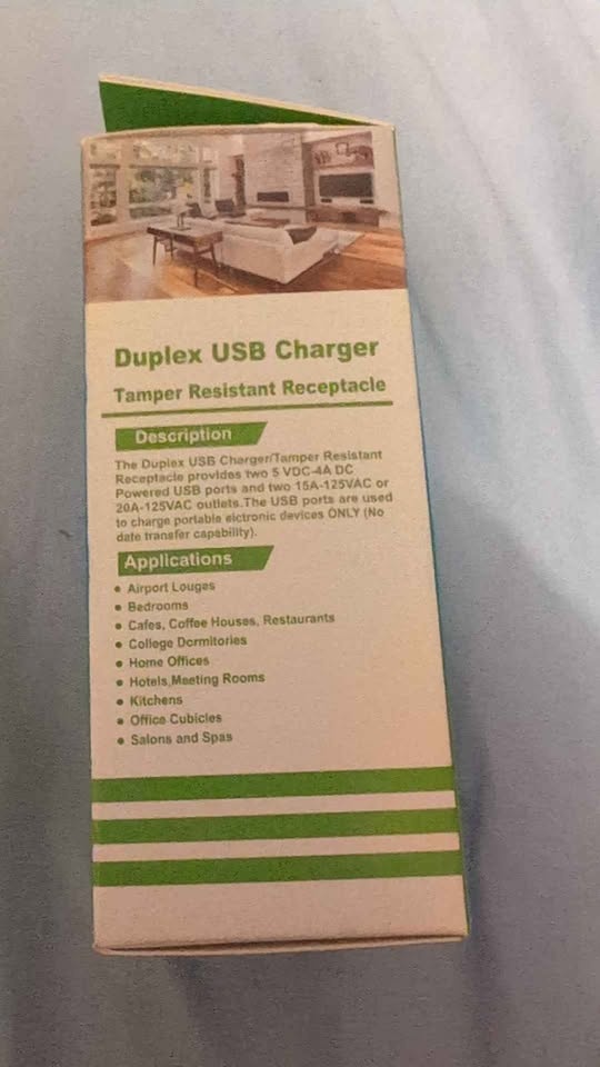 USB Charger & Tamper-Resistant Wall Outlet - photo 2