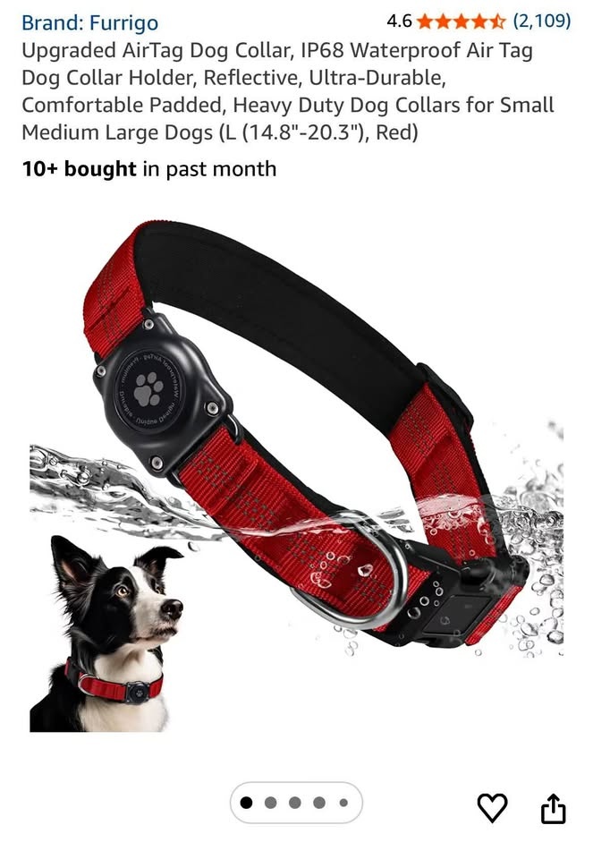 AirTag Dog Collar – Large