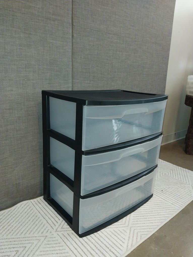 Sterilite Wide 3 Drawer Storage Solution $10 - photo 3