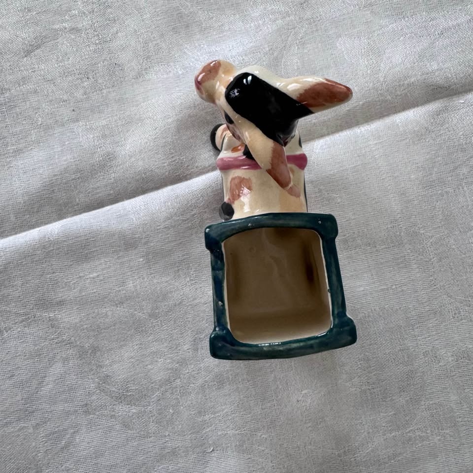 Vintage donkey and cart planter - photo 3