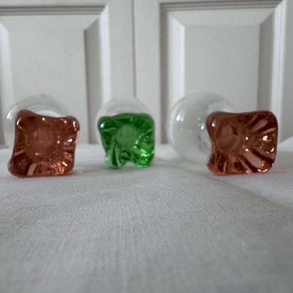 Vintage Hand Blown Weighted Cordial Glasses - photo 4