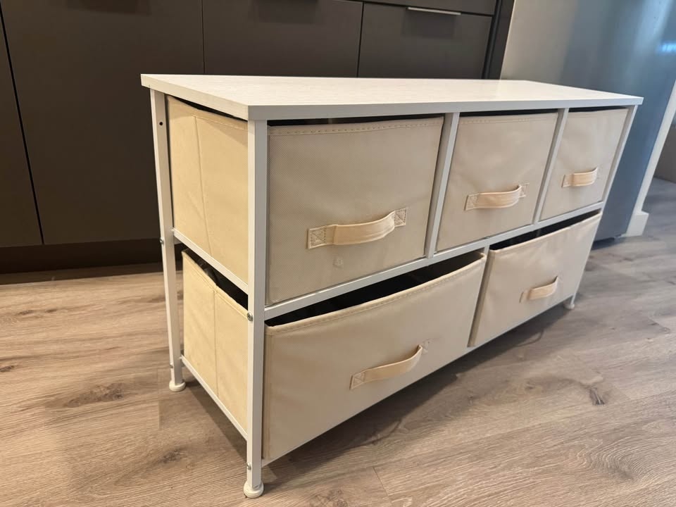 5 Fabric Storage Organizers & 2 Fabric Nightstands - photo 2