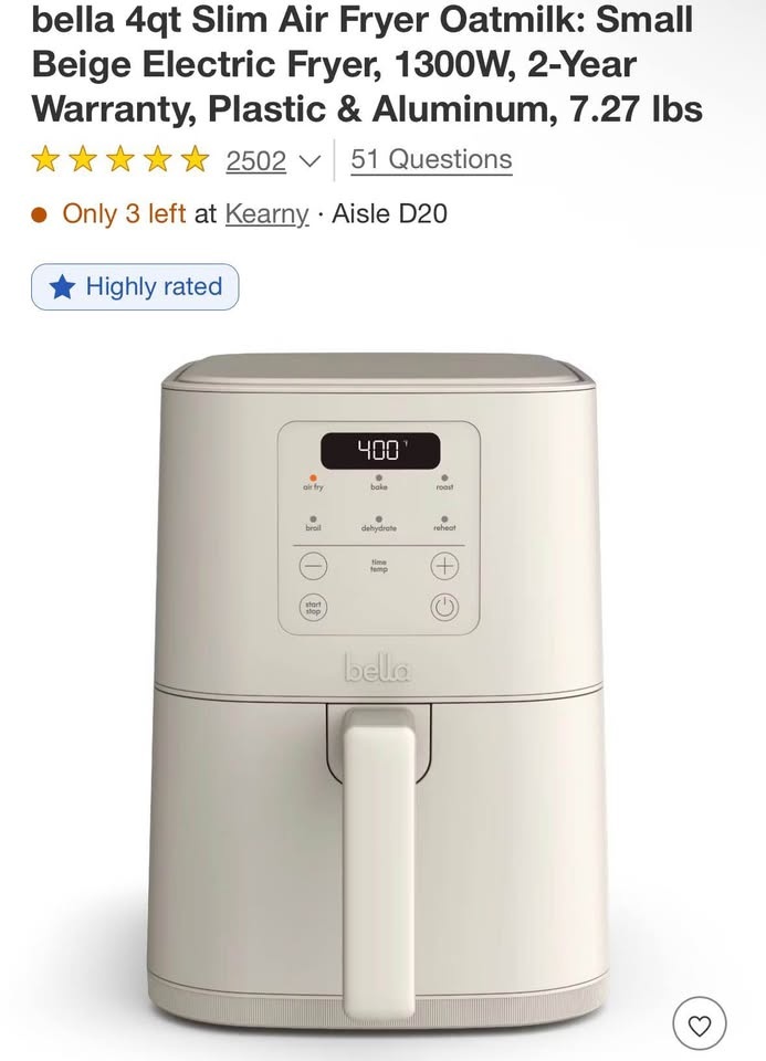 BELLA Air Fryer – Fully Functional - photo 4