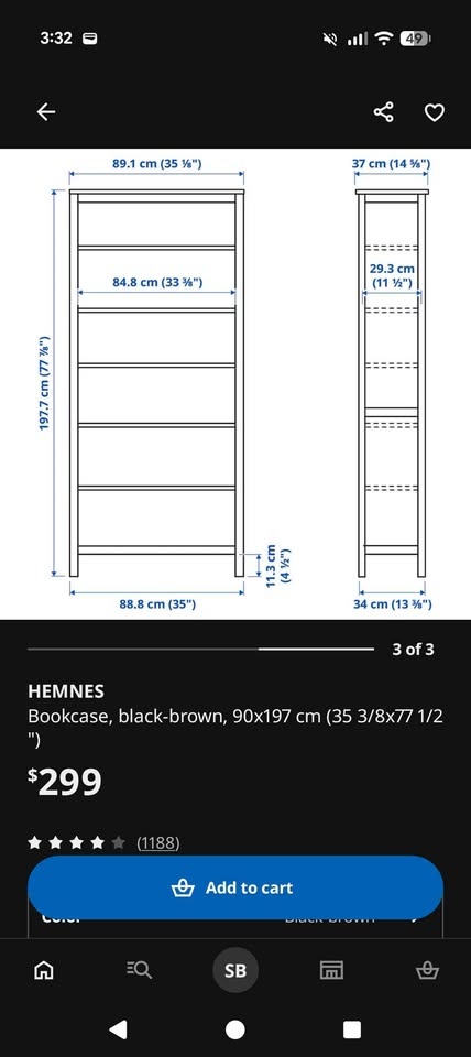 Ikea Hemnes Bookshelf - photo 3