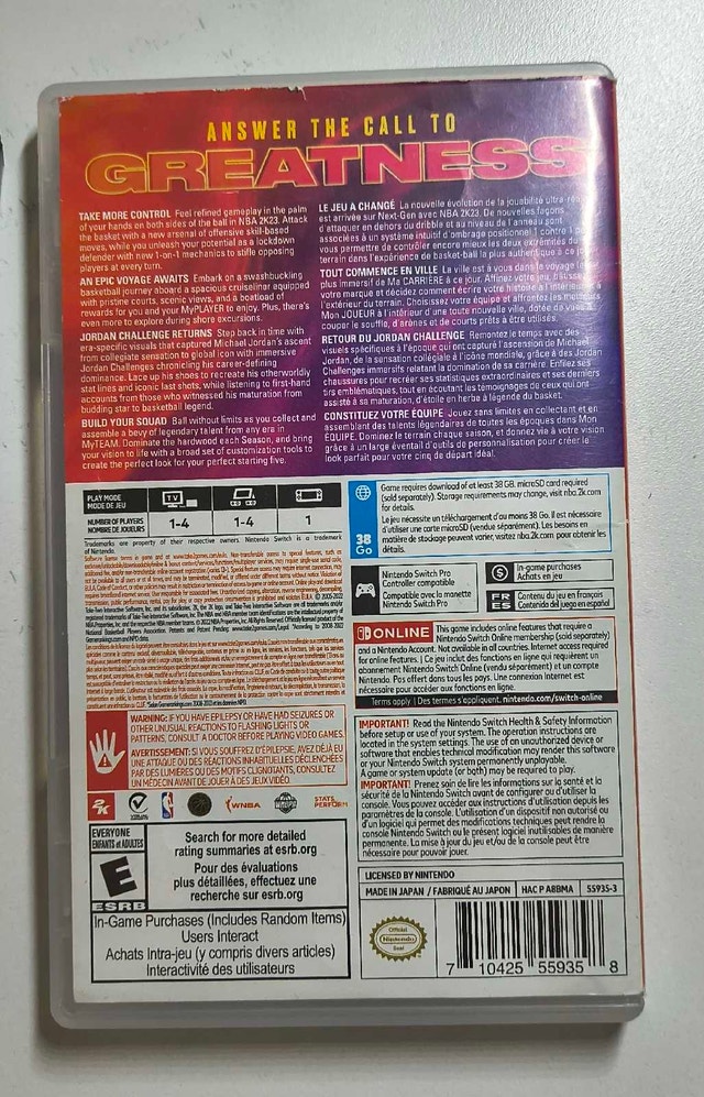 NBA 2K 23 Nintendo Switch - photo 2
