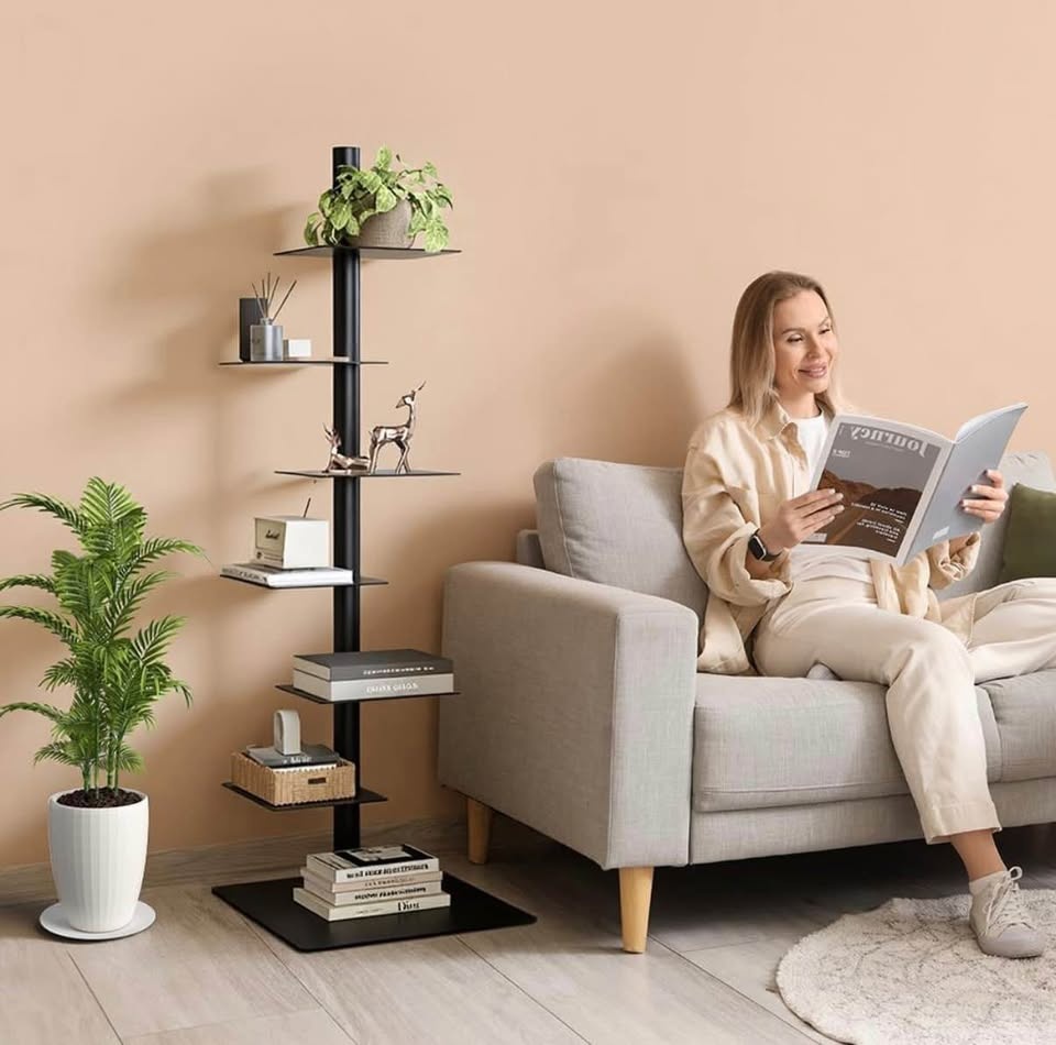 Modern 6-Tier Display Shelf - Slim Space Saving Design - photo 2