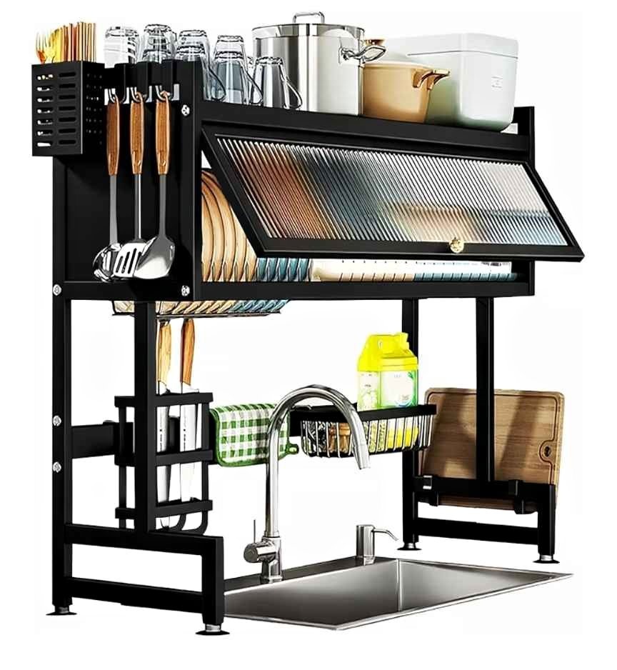Over The Sink Dish Drying Rack, 3 Tier Large DrainerRack