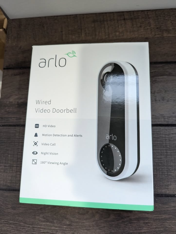 Arlo Essential Wired Video Doorbell - HD Video