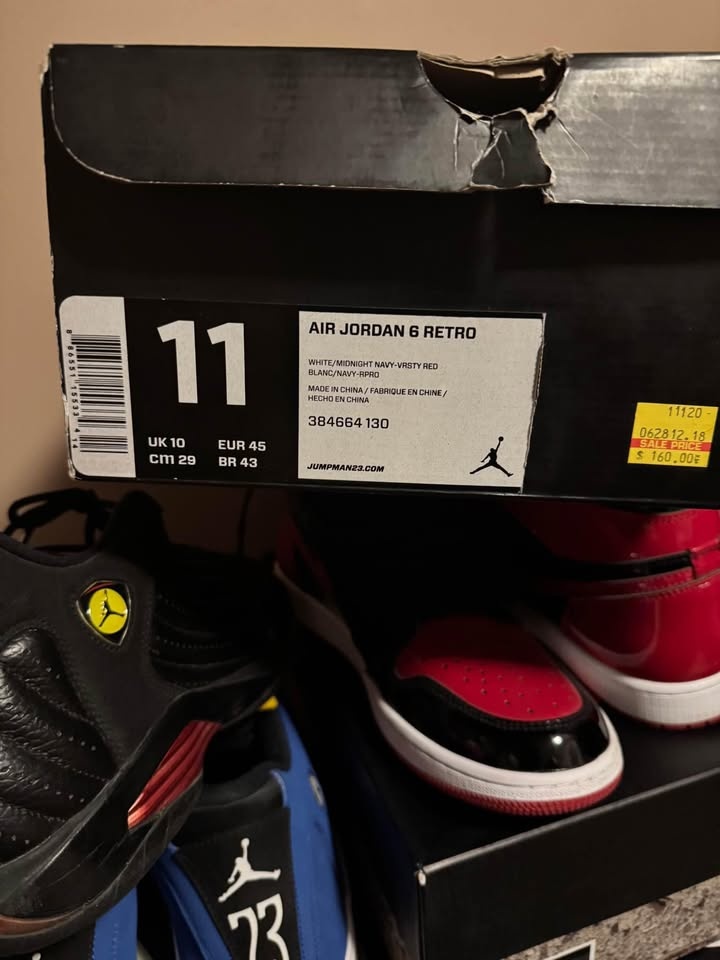 Jordan Olympic 6s sz 11 used but great condition - photo 5