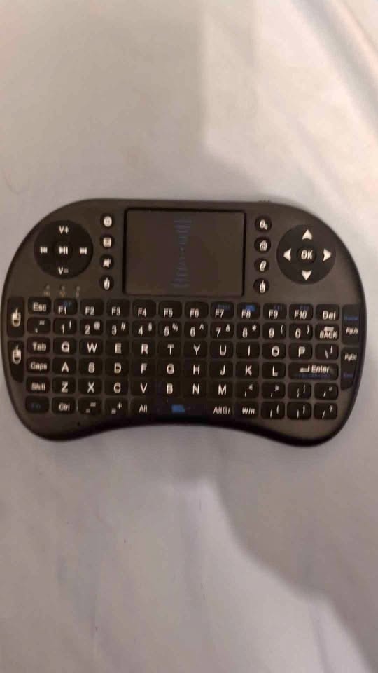 Black Mini Wireless Keyboard with Touchpad