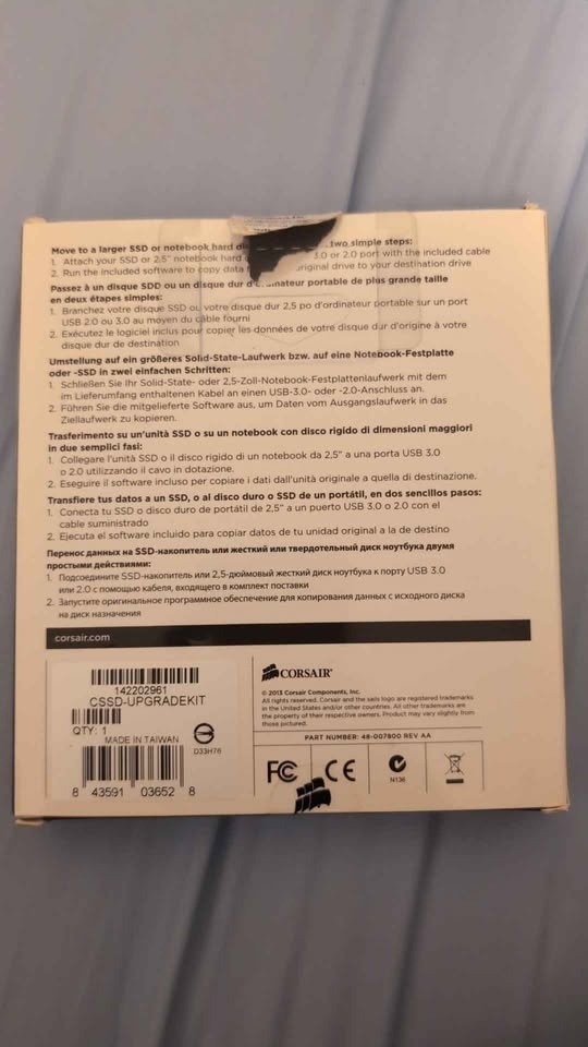 Corsair SSD & HDD Cloning Kit - Used Once - Open Box - photo 2