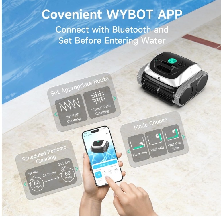 New WYBOT C1 Cordless Pool Vacuum - photo 3