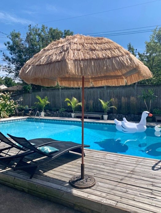 New Impact Canopy 8 Foot Tiki Hut Umbrella (New)