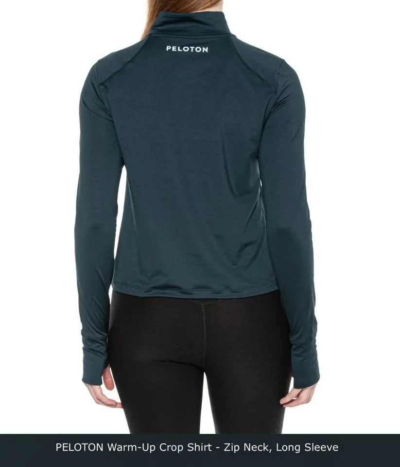 PELOTON Warm-Up zip neck crop shirt - NWT (S and M) image indicator(2)