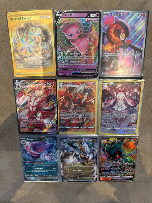 Pokemon Cards: Reversal Energy, Mew V, Charcadet, Urshifu VMAX, - photo 3