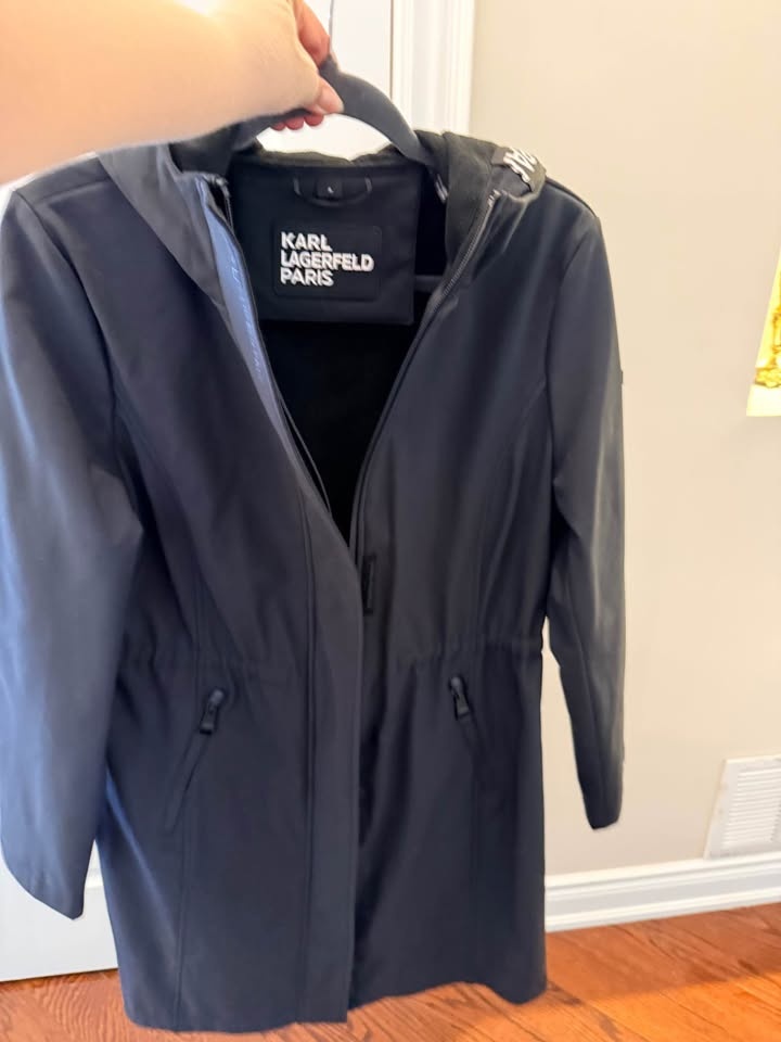 Karl Lagerfeld Paris Black Hooded Jacket - photo 2