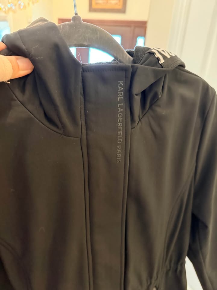 Karl Lagerfeld Paris Black Hooded Jacket - photo 4