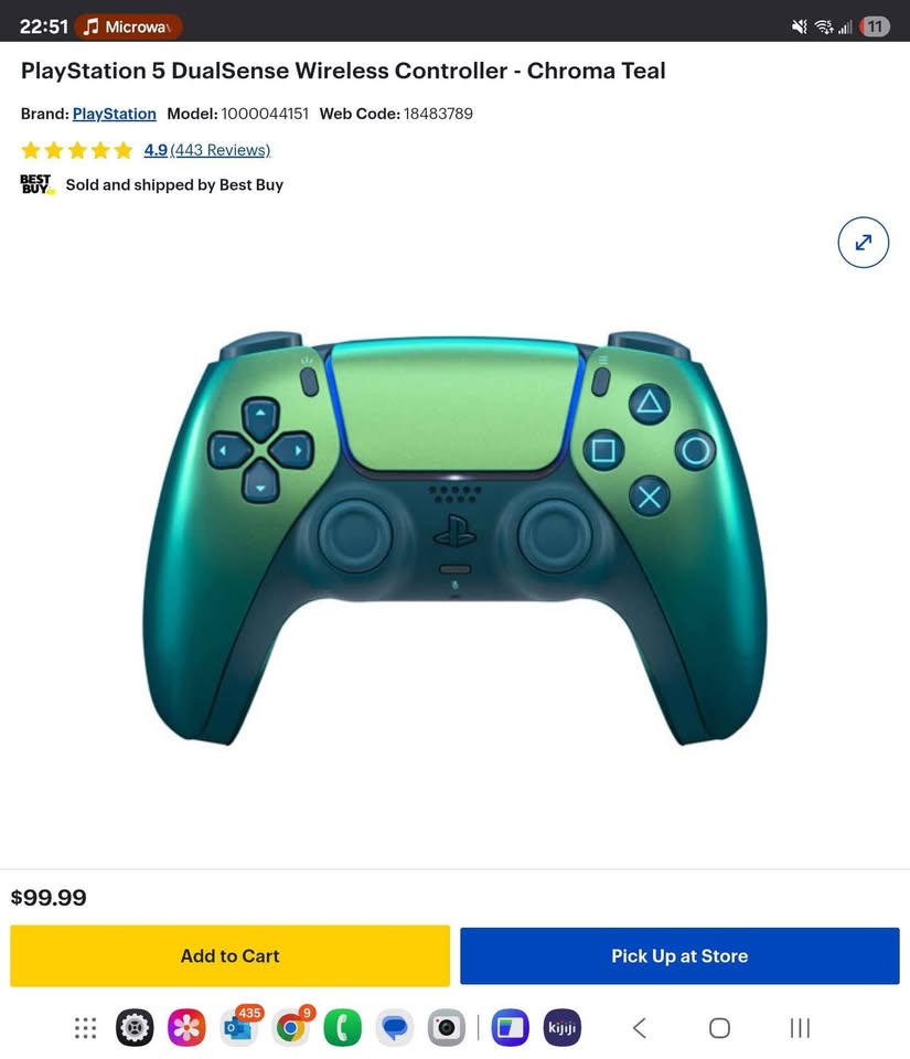 PlayStation 5 DualSense Wireless Controller - Chroma Teal - photo 2