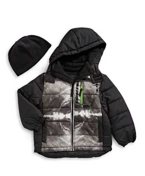 Boys London Fog Jacket with Fleece Hat - Size 14 thumbnail