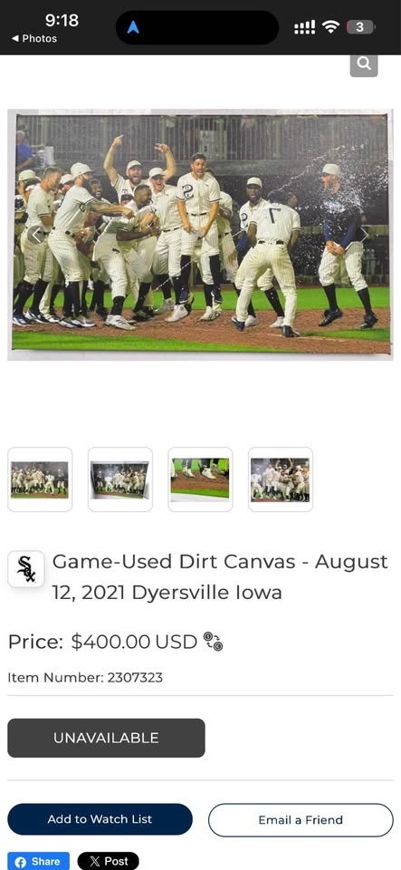 White Sox game-winning plaque - photo 3